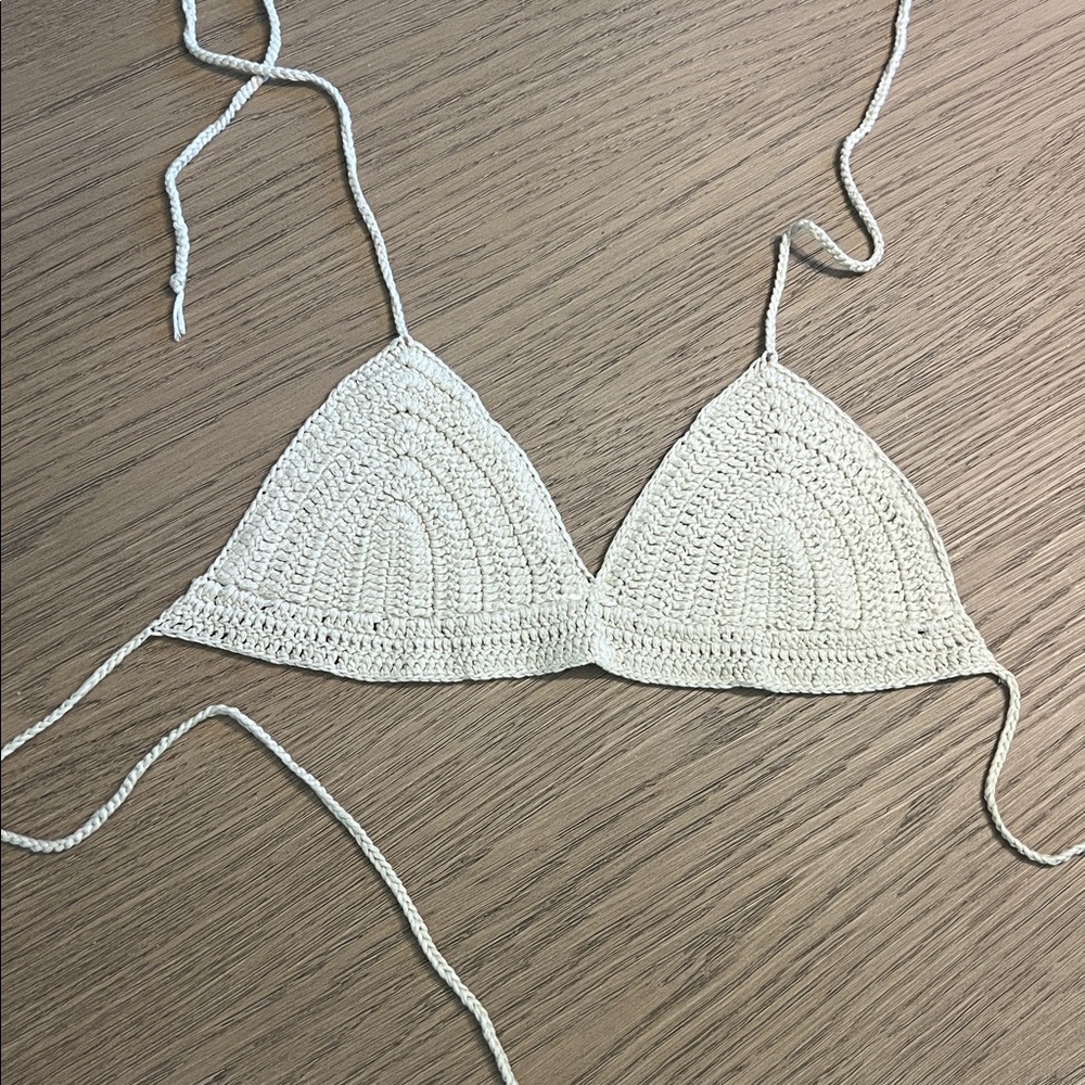 {tobi} crochet triangle top